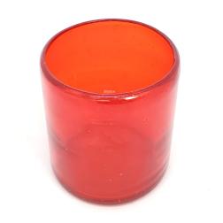 Solid Ruby Red 9 oz Short Tumblers (set of 6)